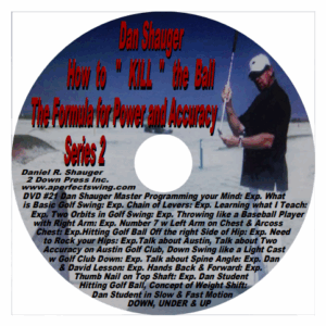 A DVD disc for Dan Staggs' Power and Accuracy Series 2.