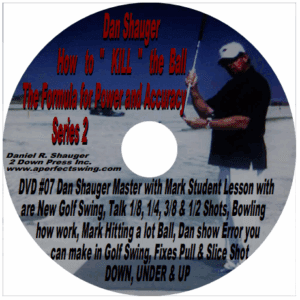 Dan Steeger offers golf swing lessons and accessories in a promotional flyer.