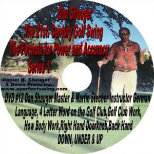 A disc label with a man and text about learning English and work tips.