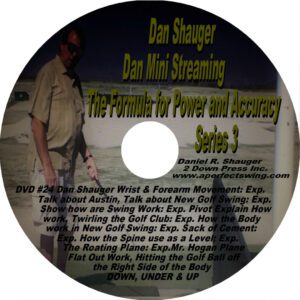 A DVD disc labeled with text about power and awareness by Dan Stagger.
